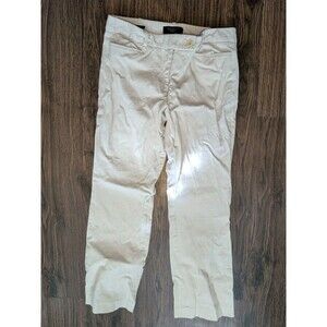 Talbot's Signature Pants Women's Size 6 Petite Tan Cotton Spandex Blend